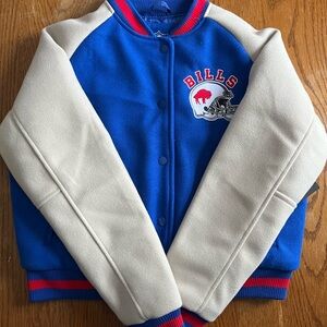 NWT Ladies Buffalo Bills Bomber Varsity Jacket NFL Ultra Game Small